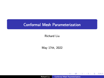Introduction to Conformal Mesh Parameterization