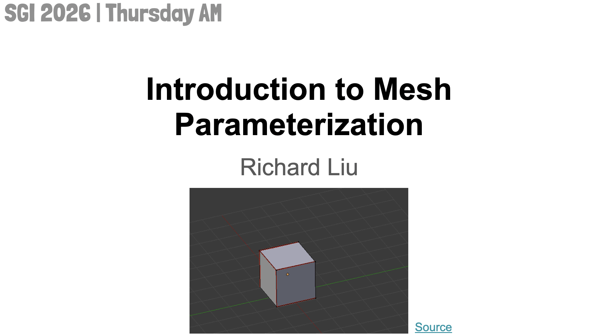 Introduction to Mesh Parameterization